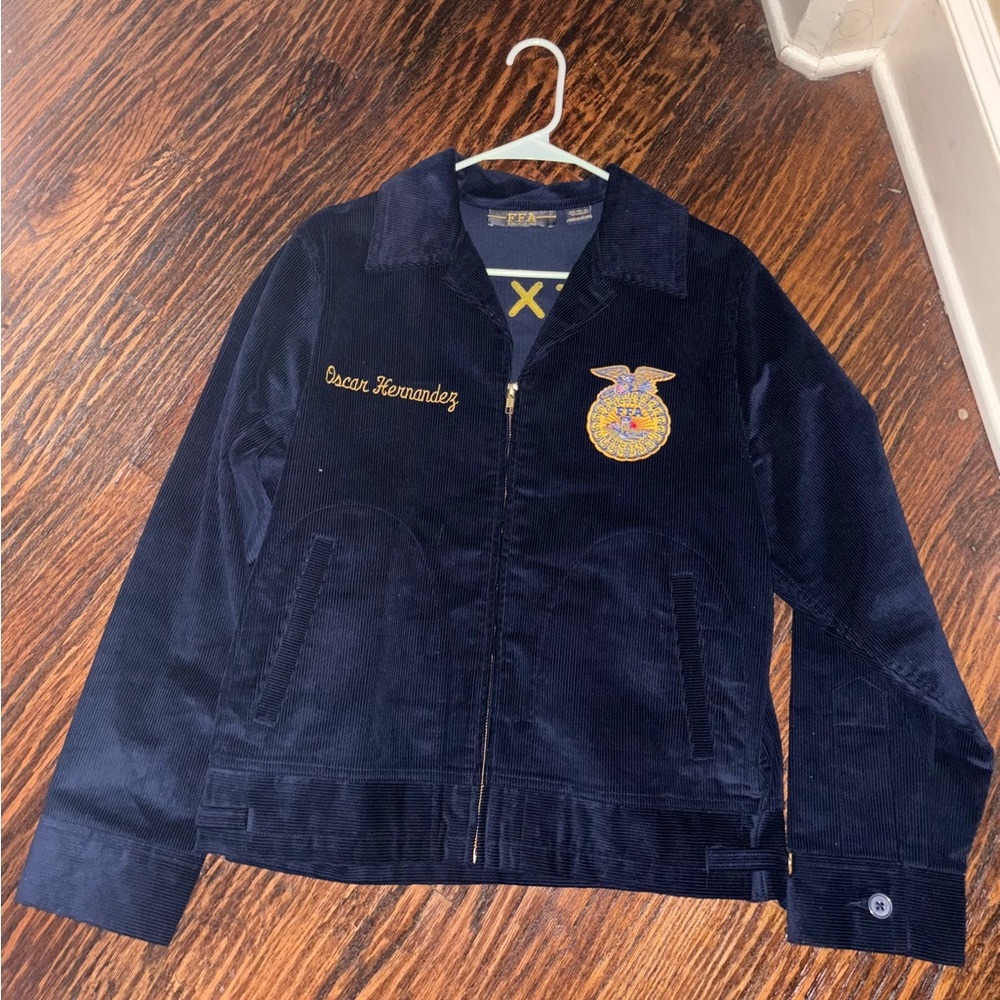 FFA Blue Corduroy Jacket Timeless Design